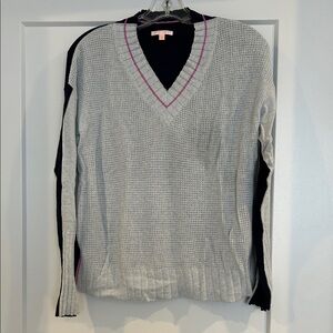 Lisa Todd Gray and Navy Sweater